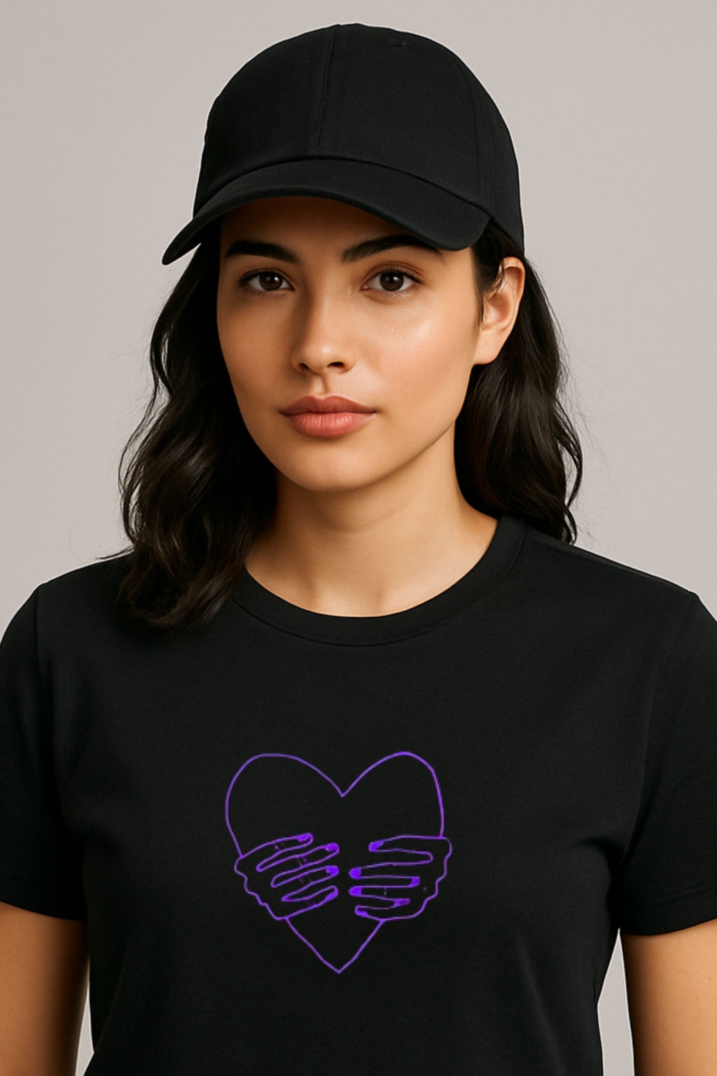 Black regular fit T-Shirt