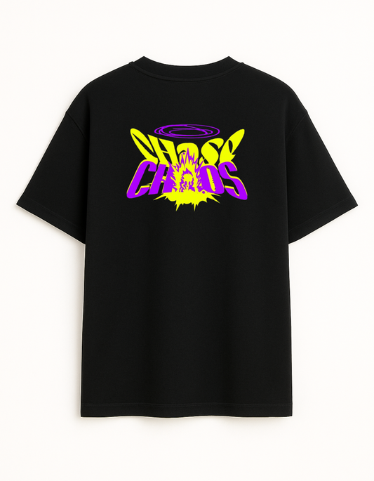 Black colour oversize T-shirt