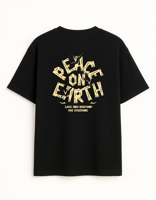 Black colour oversize T-shirt