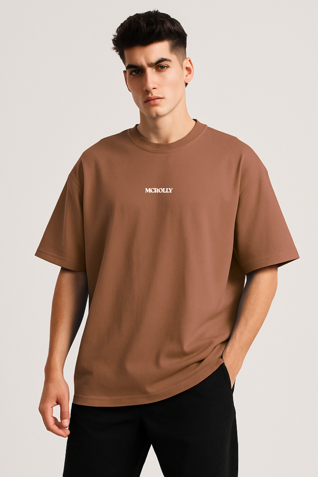 Coffee Brown premium oversize T-shirt