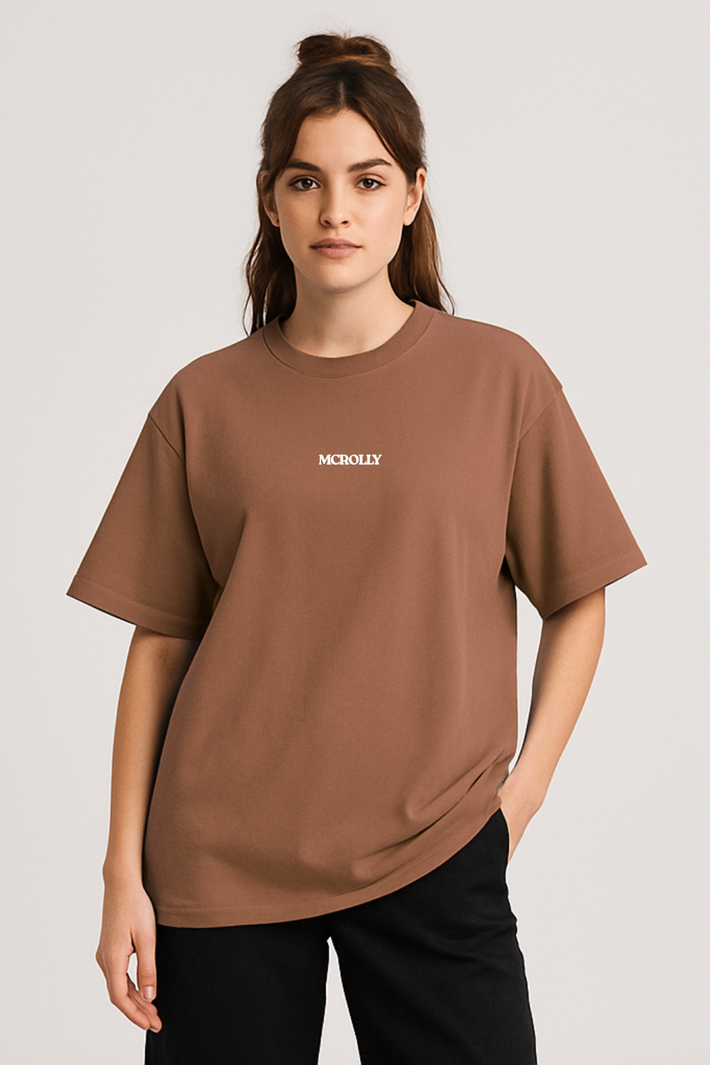 Coffee Brown premium oversize T-shirt