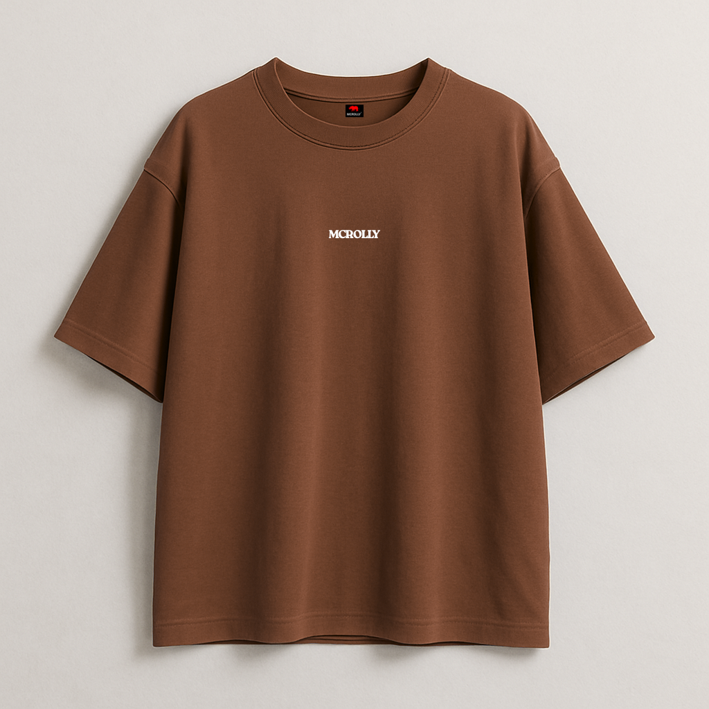 Coffee Brown premium oversize T-shirt