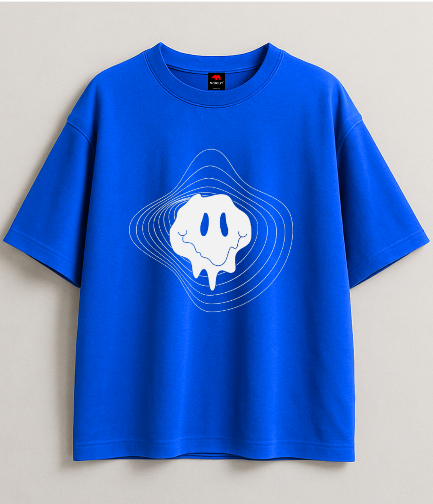 Bright blue oversize T-shirt