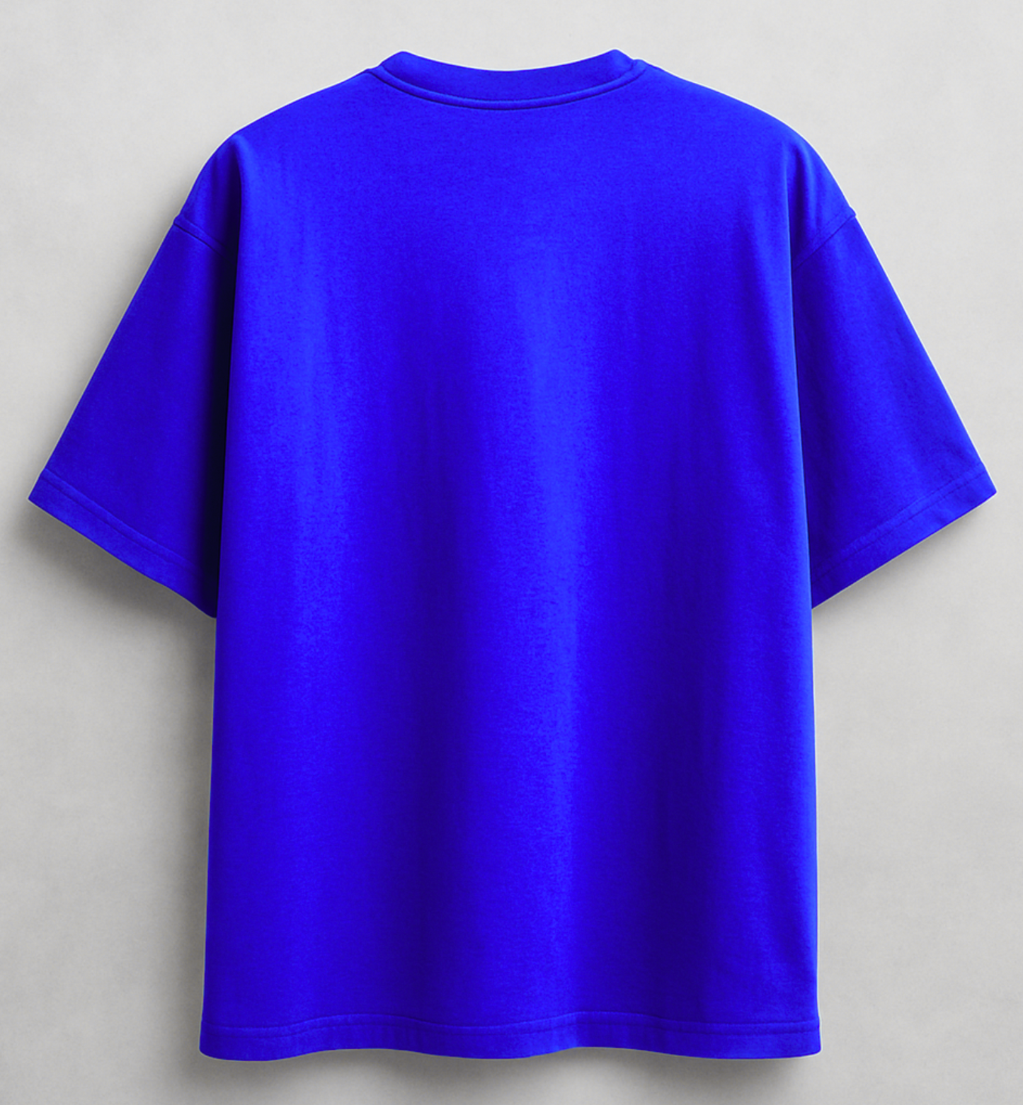 Bright blue oversize T-shirt