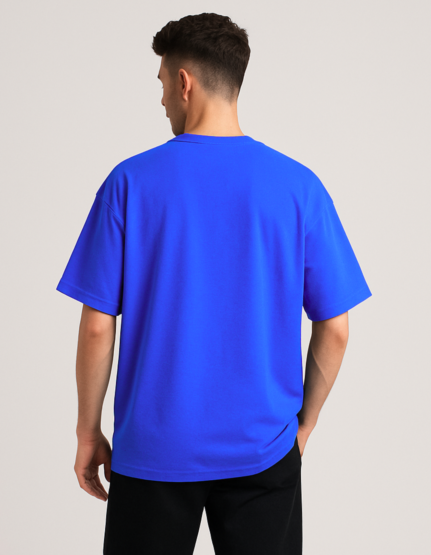 Bright blue oversize T-shirt