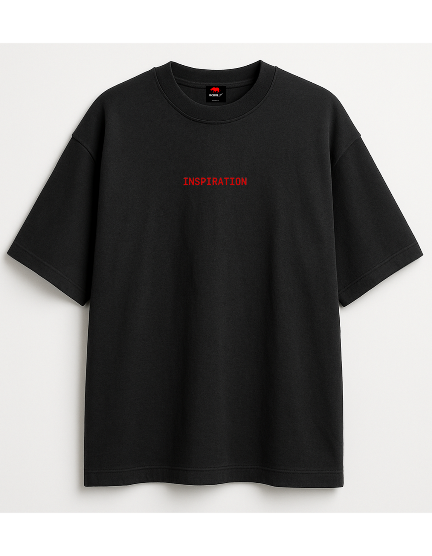 Inspiration black colour oversize T-shirt