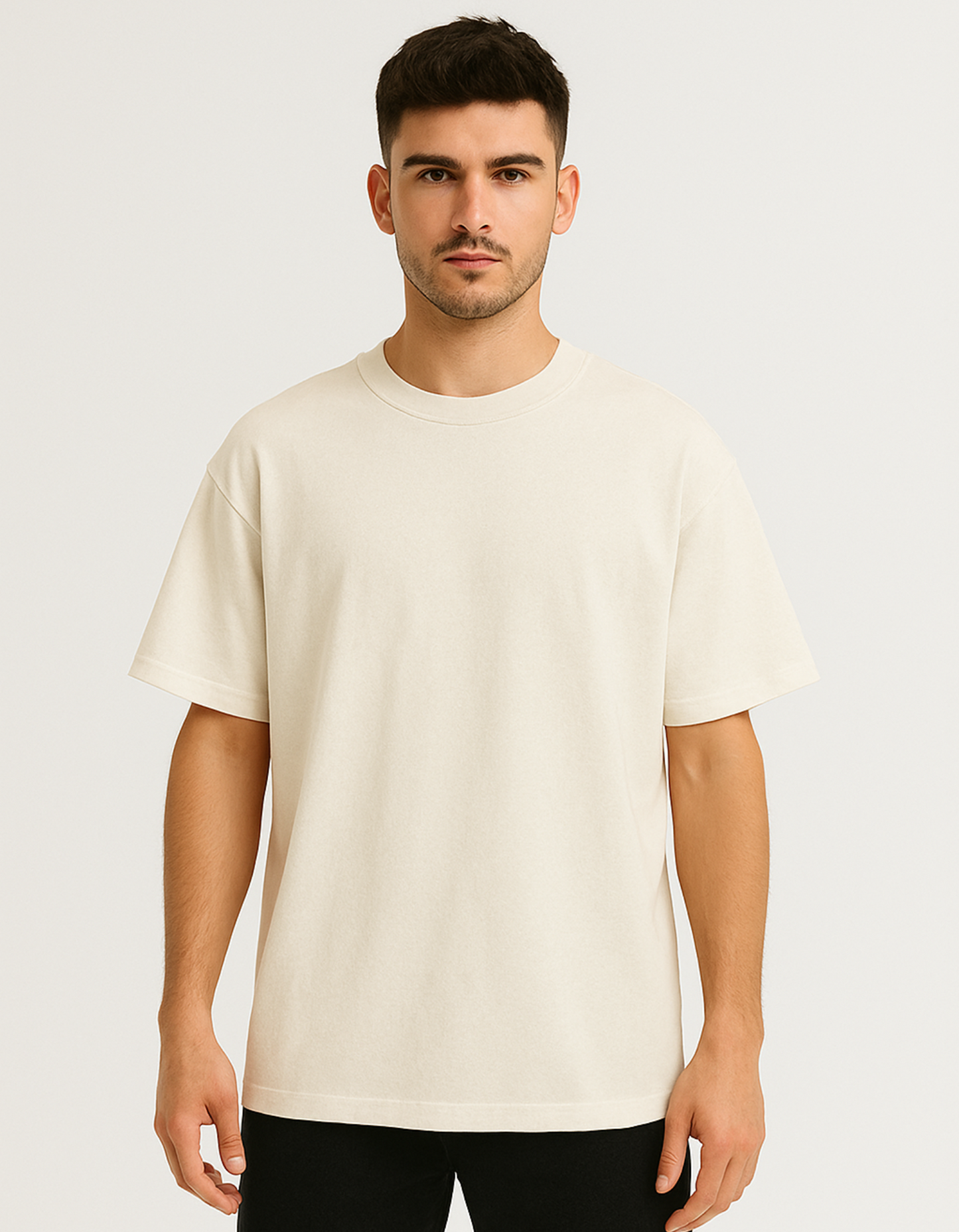 Premium off white oversize earth space T-shirt