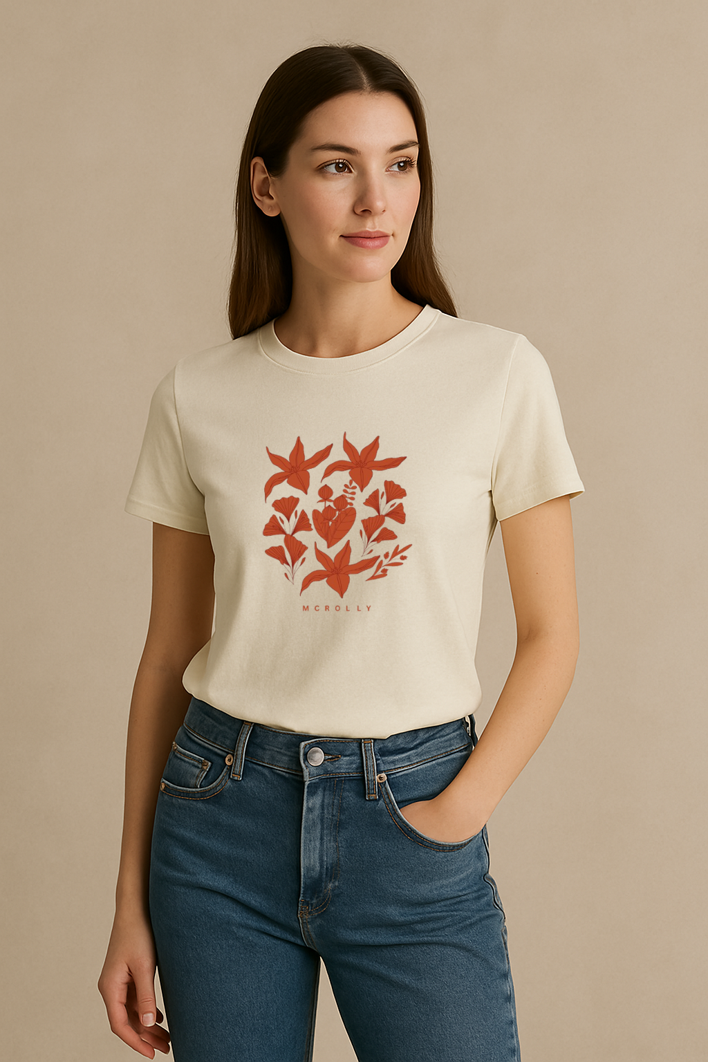 Premium off white regular fit T-shirt