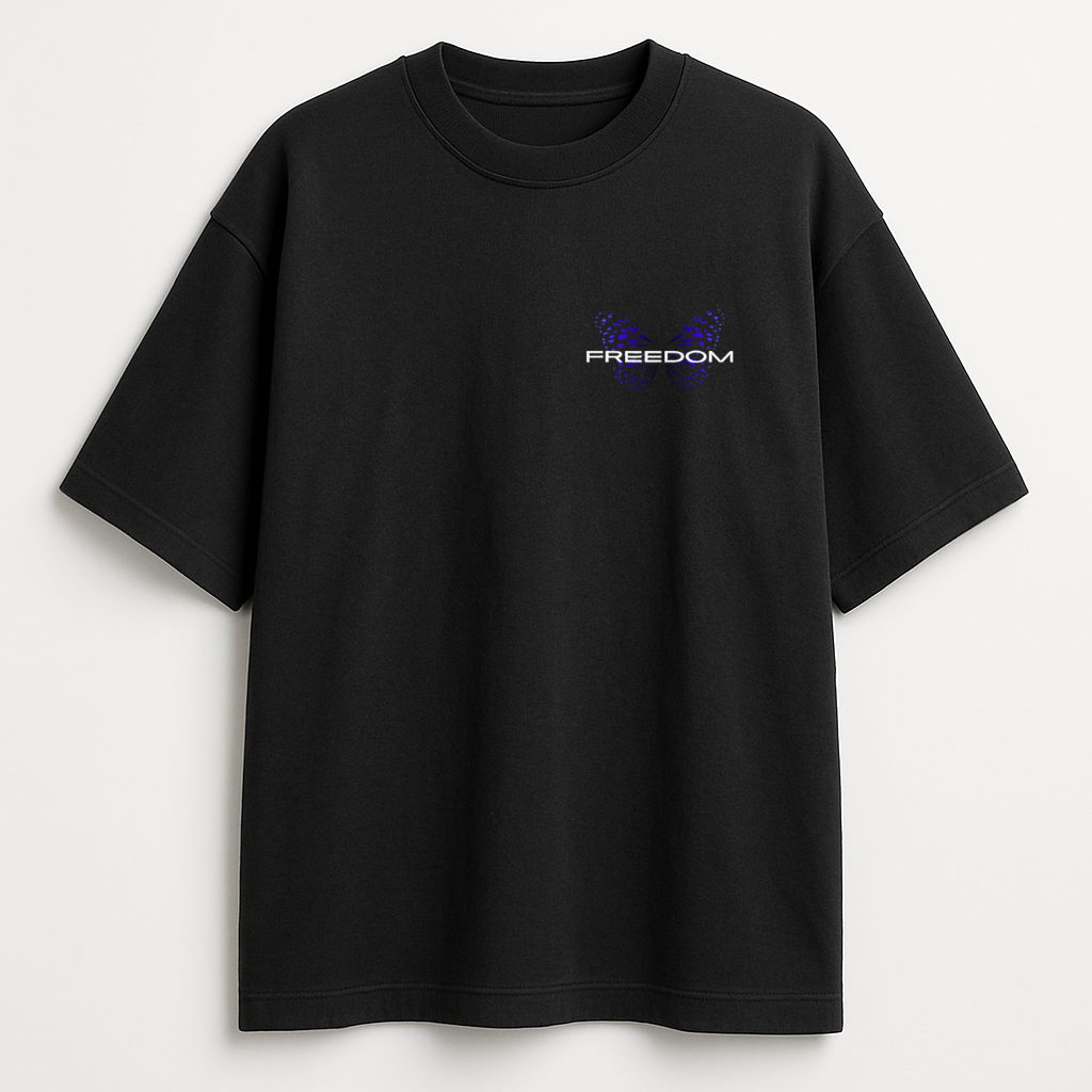 Freedom black oversize T-shirt