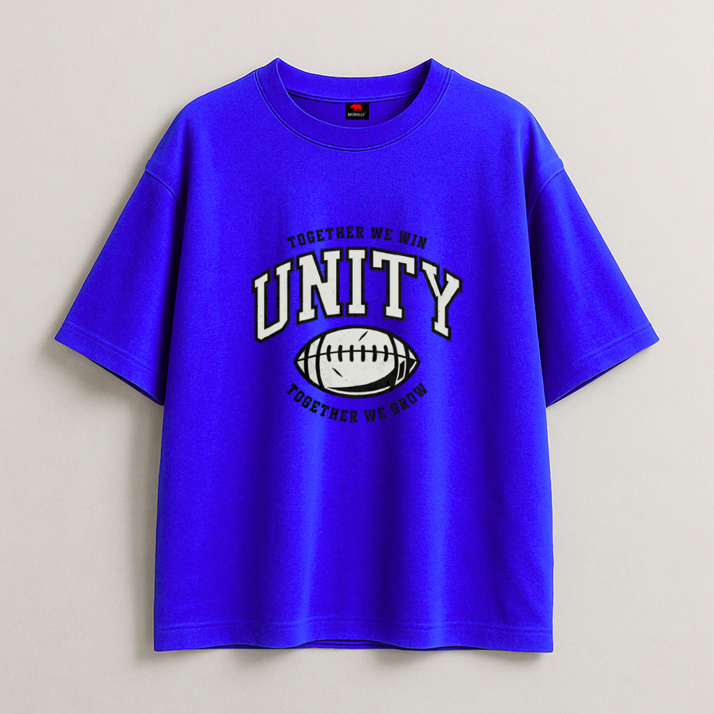 Unity Bright blue oversize T-shirt