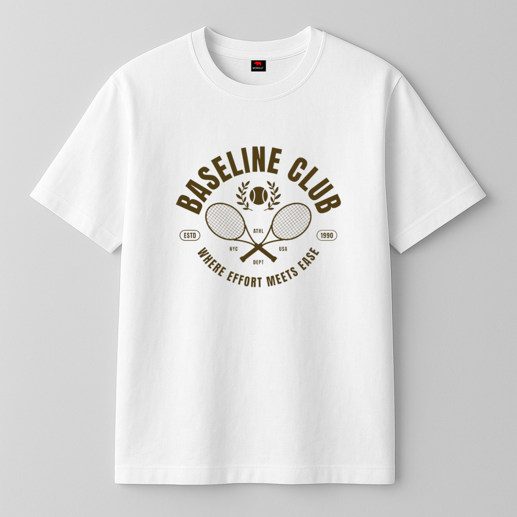 Baseline club regular fit white T-shirt