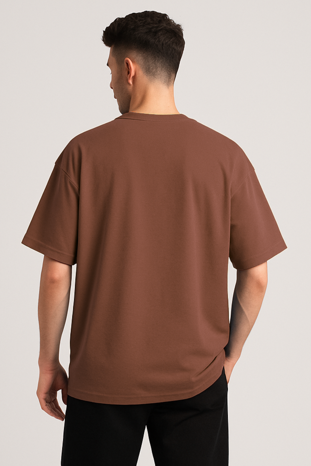 Coffee Brown premium oversize T-shirt