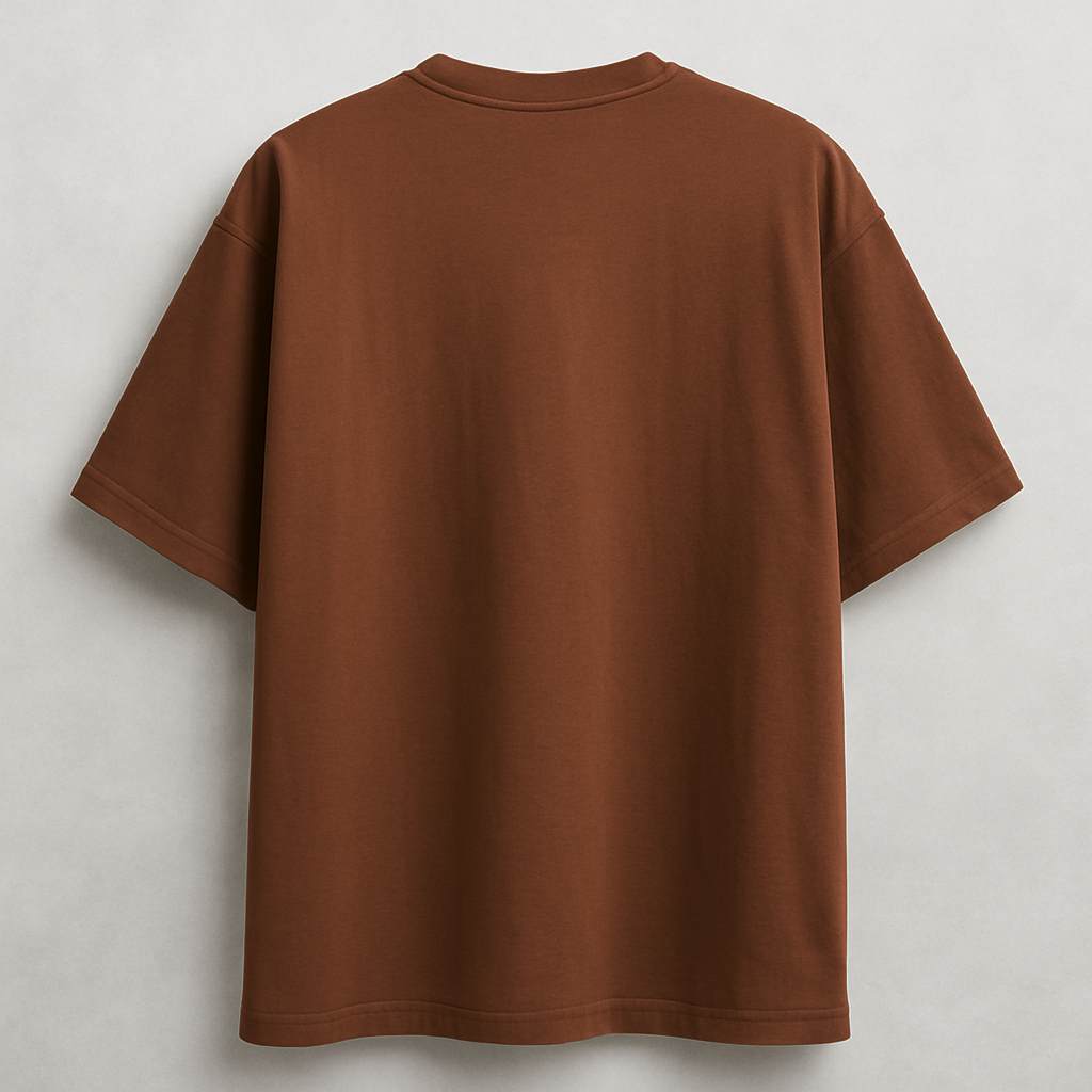 Coffee Brown premium oversize T-shirt