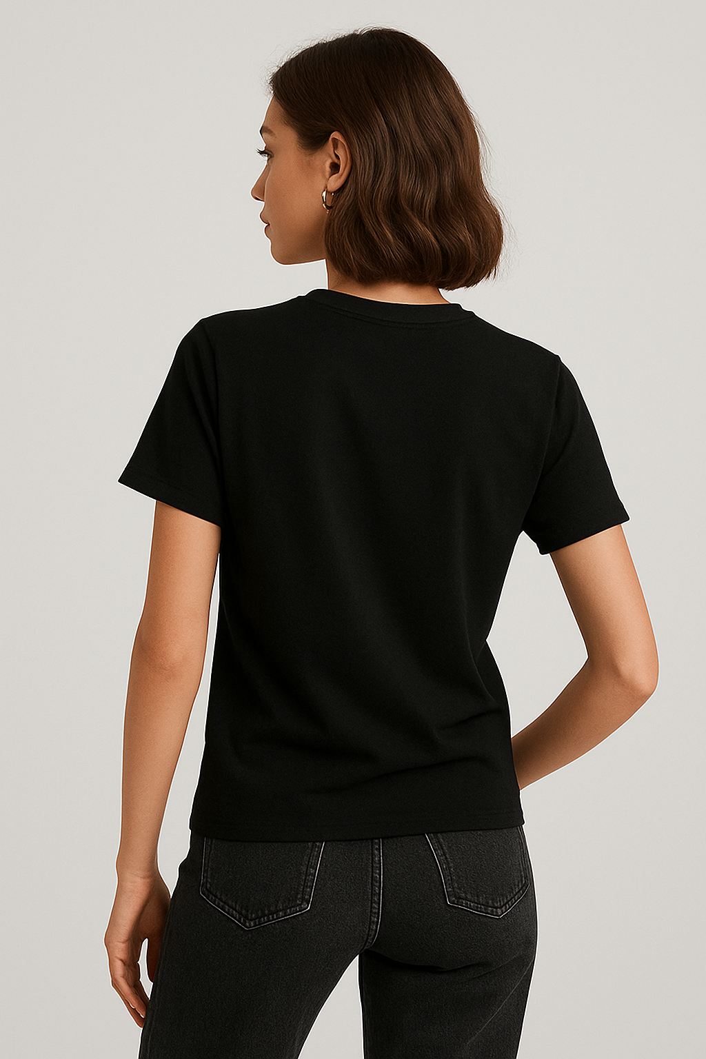 Bloom black regular fit T-shirt