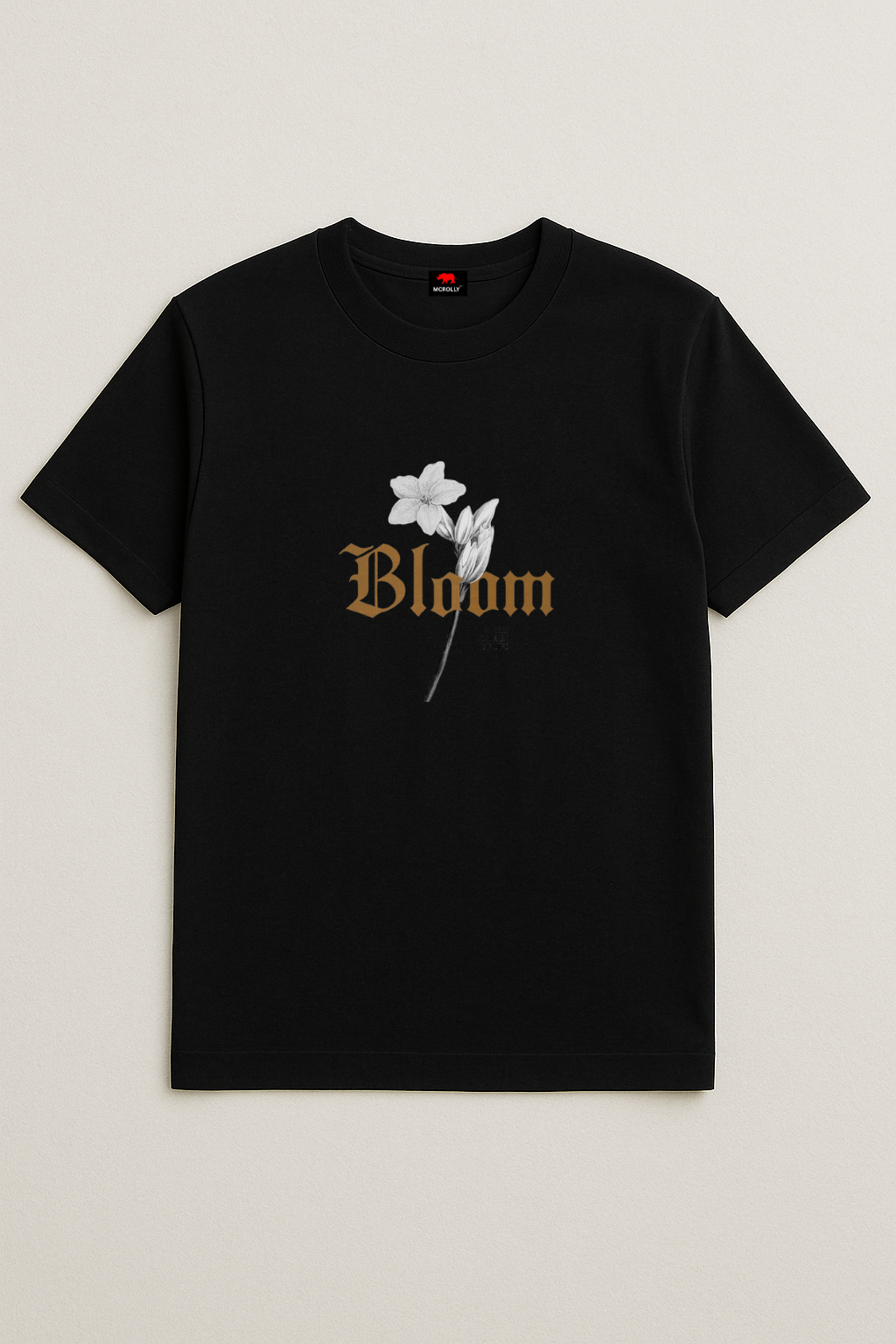 Bloom black regular fit T-shirt