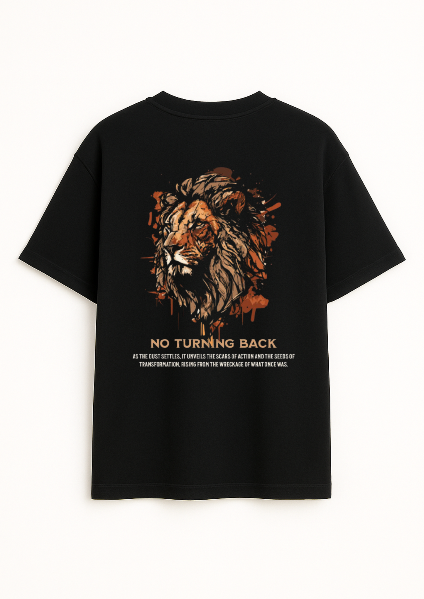 Black colour oversize T-shirt