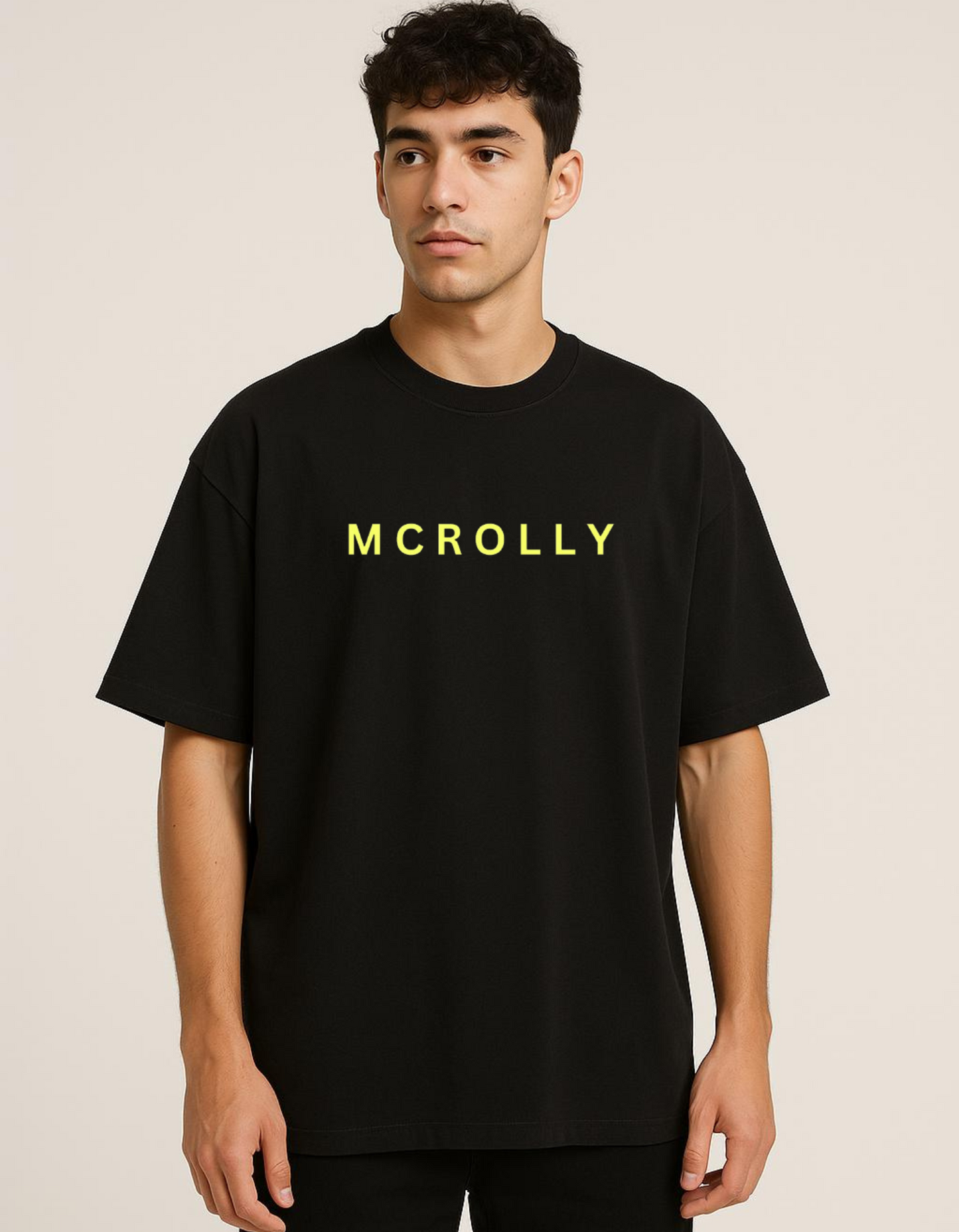 Black colour oversize T-shirt