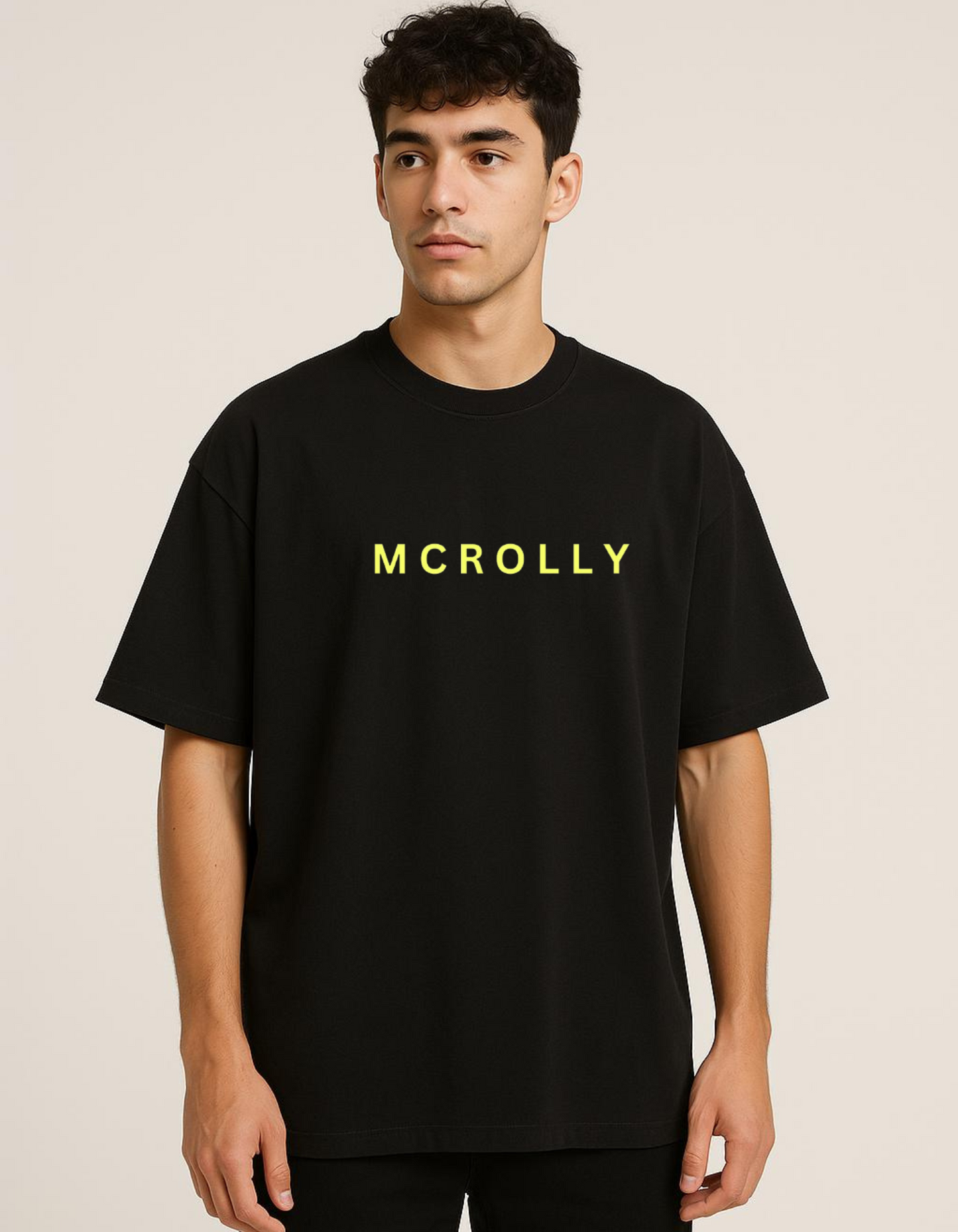 Black colour oversize T-shirt