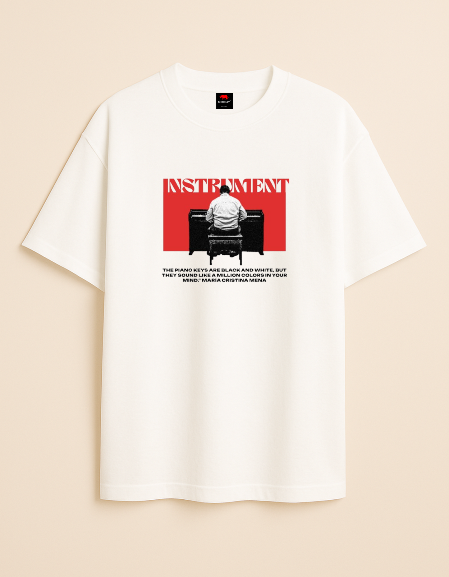 white oversize T-shirt