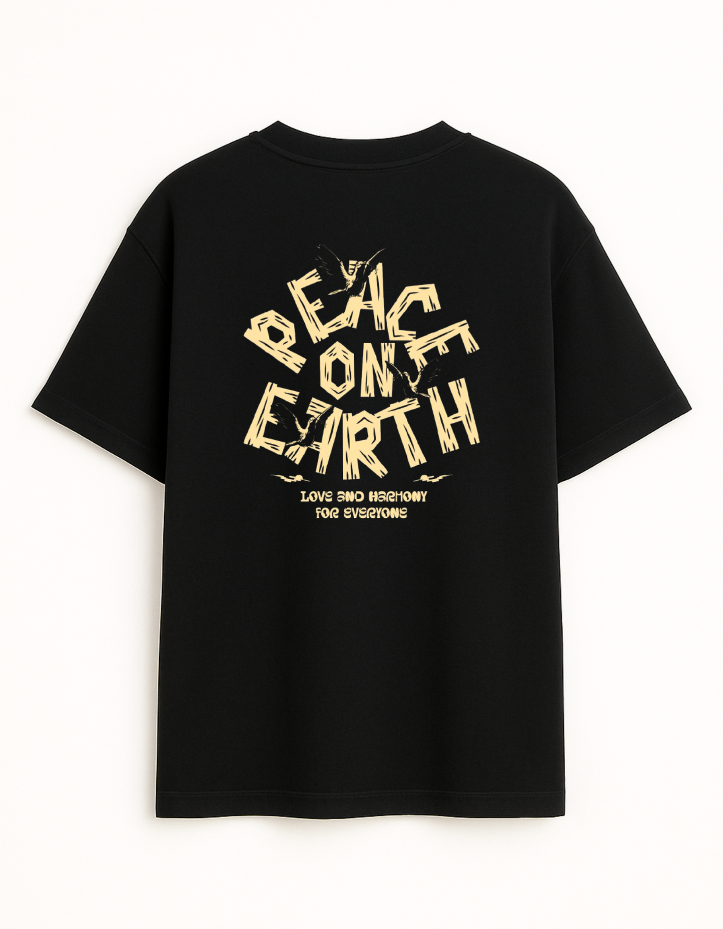 Black colour oversize T-shirt