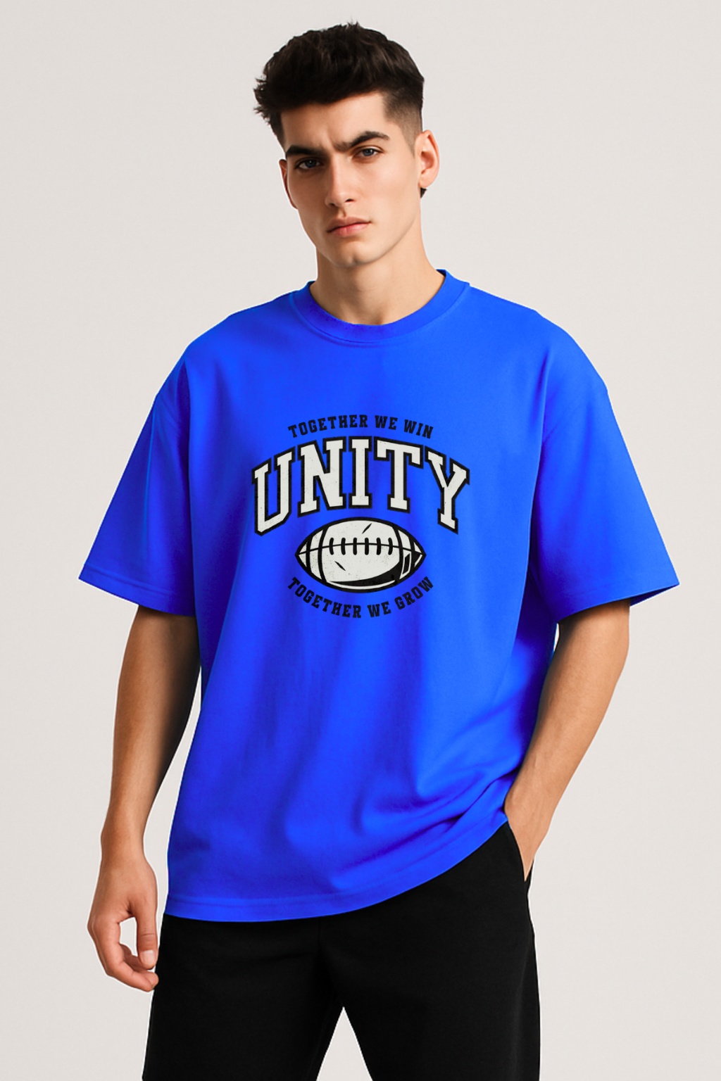 Unity Bright blue oversize T-shirt