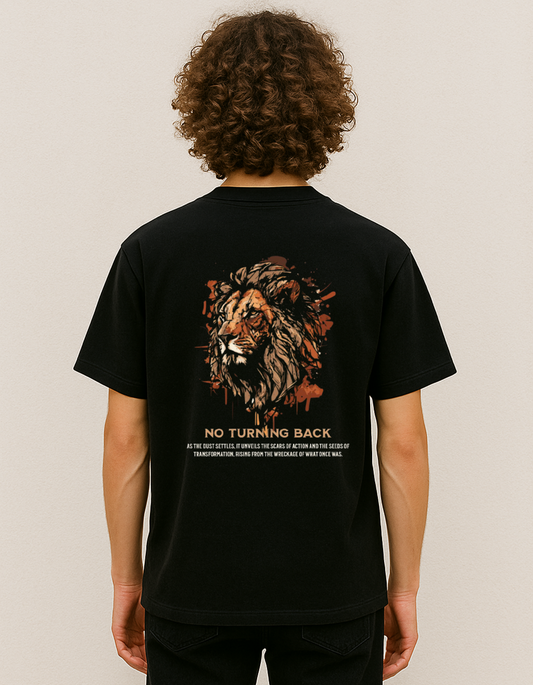 Black colour oversize T-shirt