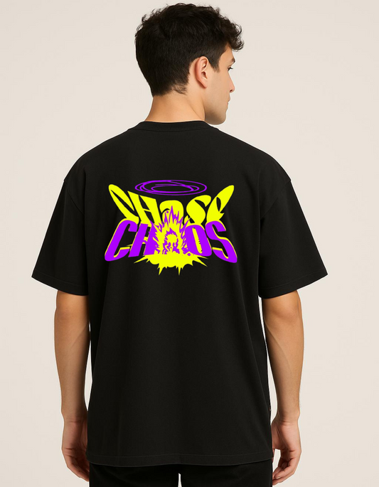 Black colour oversize T-shirt