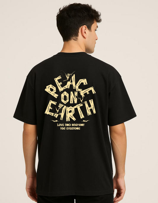 Black colour oversize T-shirt