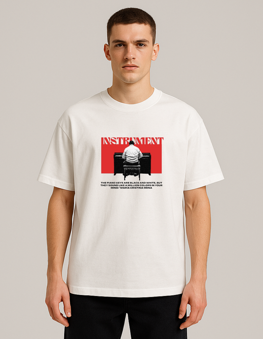 white oversize T-shirt